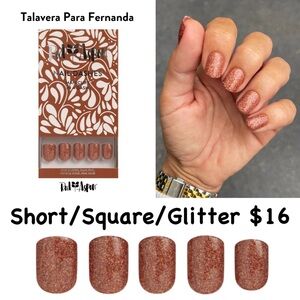 Red Aspen Talavera Para Fernanda Press-On Nails - Glitter Brown